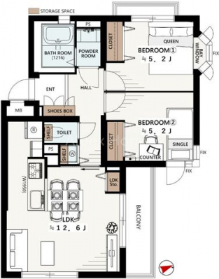 �Ԏ��}�i�̂P�}���V�����j�@-